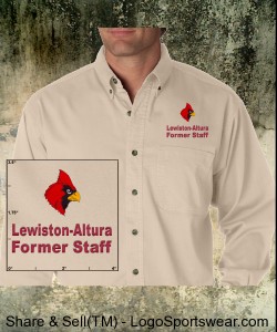 Men's Long Sleeve Denim Shirt - Lewiston-Altura Former Staff Design Zoom